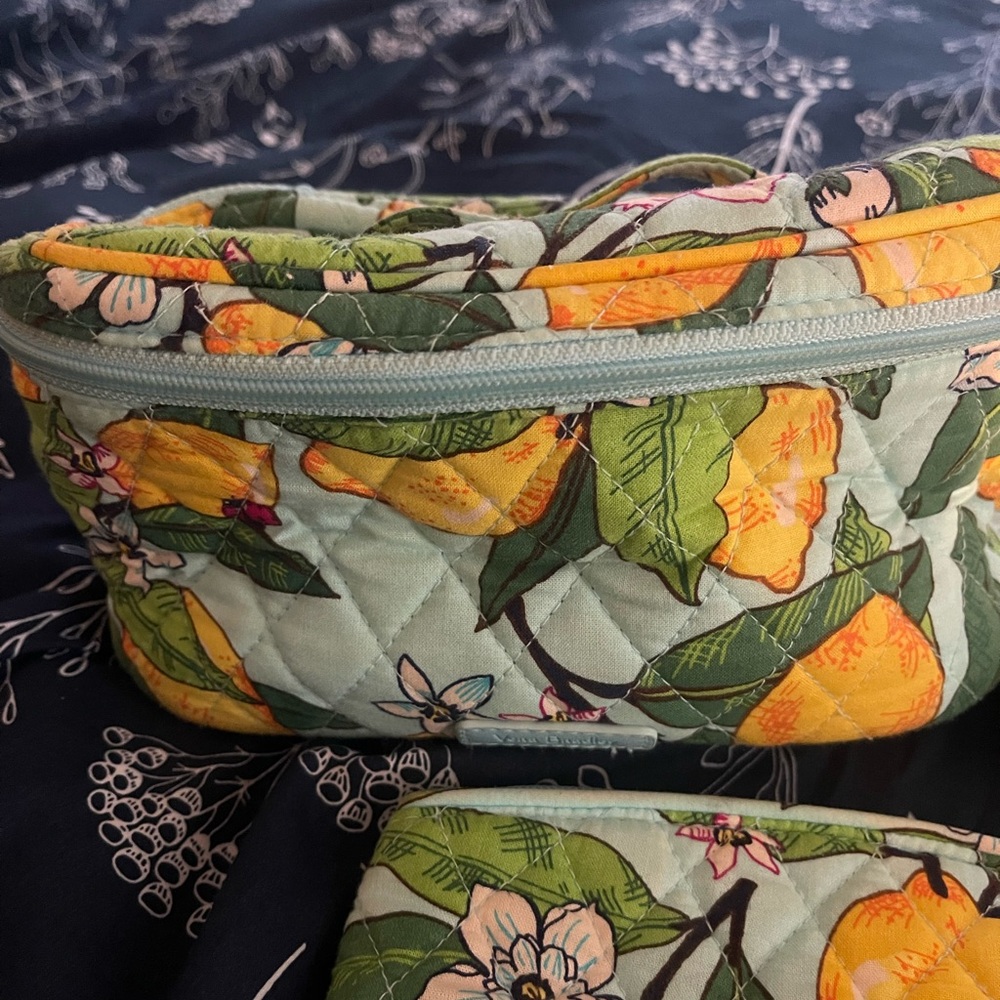 Vera Bradley Floral Quilted Bag Lemon Grove Print